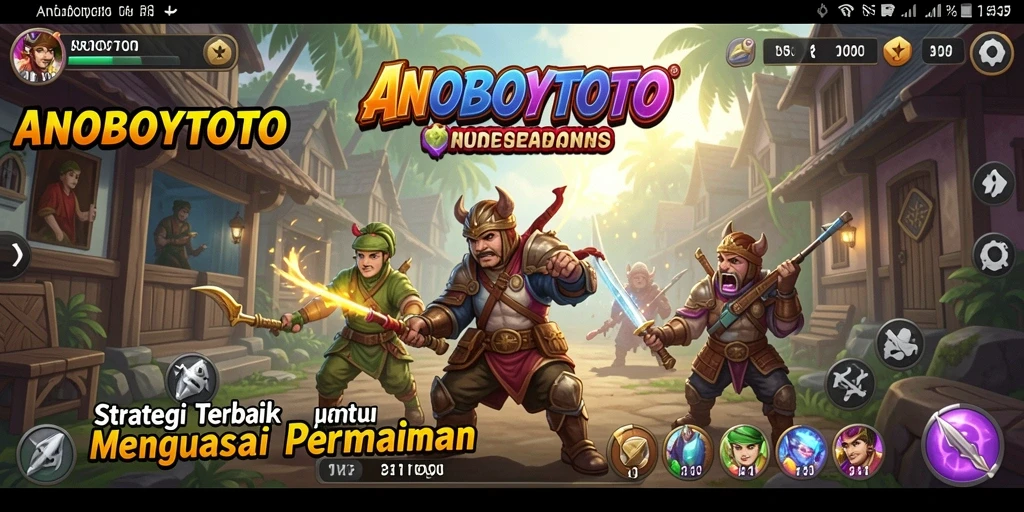 Screenshot gameplay ANOBOYTOTO menampilkan aksi strategi yang mendebarkan.