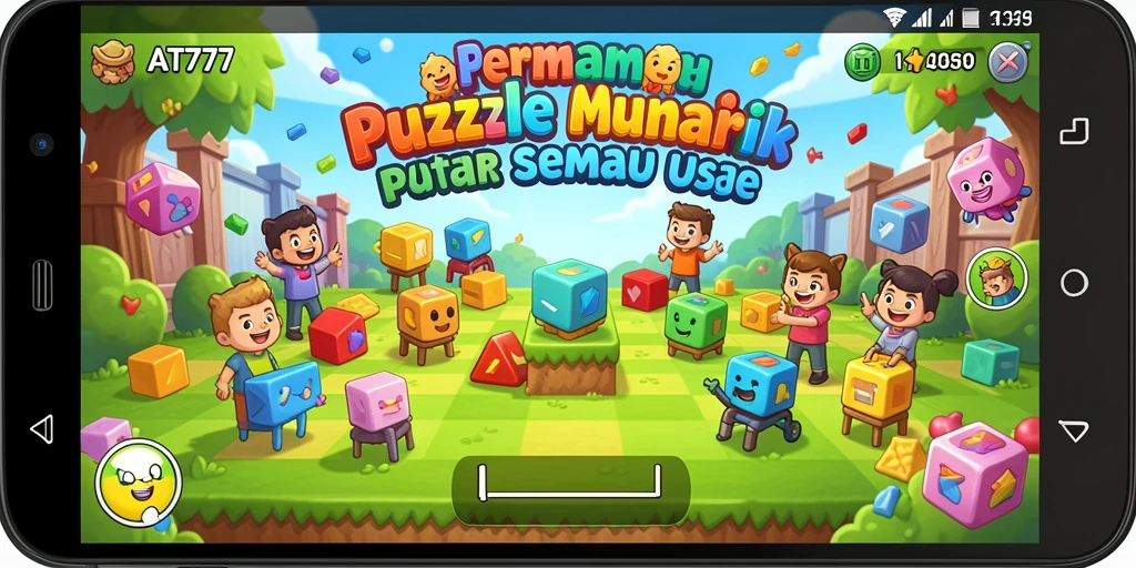 Gameplay seru AT777 dengan berbagai tantangan puzzle.