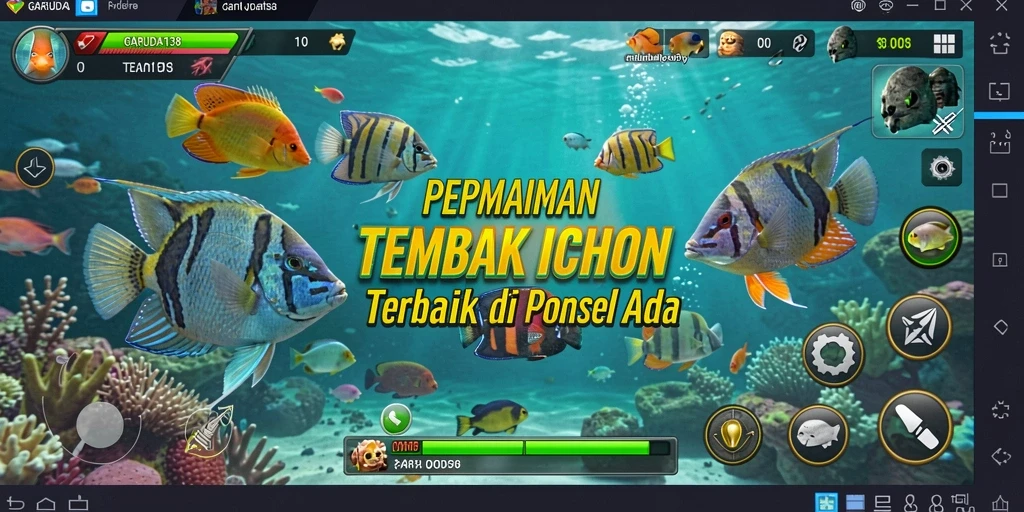 Tampilan gameplay Tembak Ikan yang seru dan mengasyikkan.