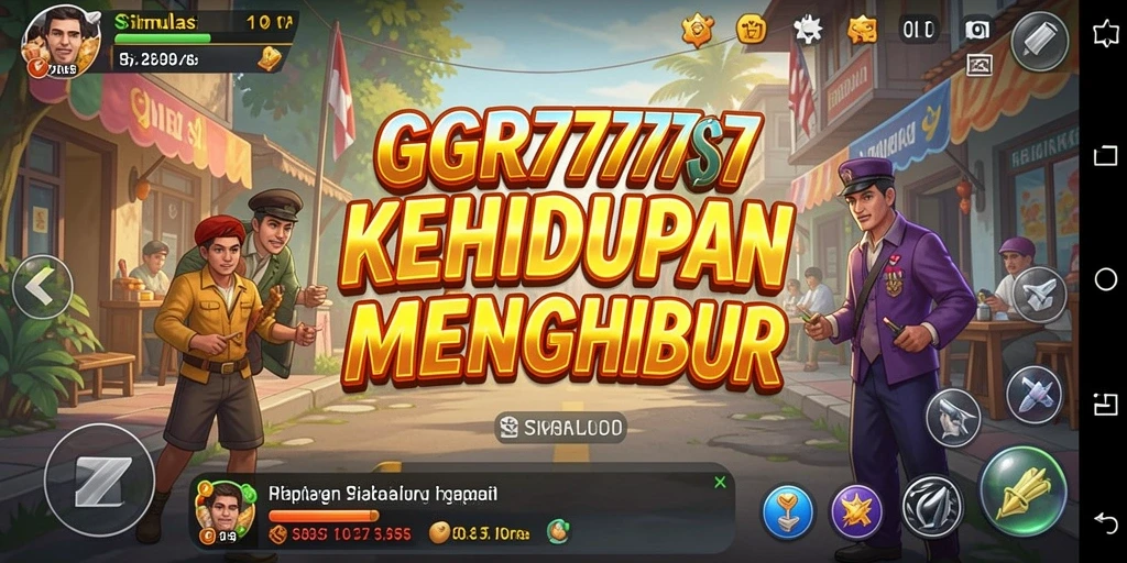 Tampilan visual GGR7777 dengan gameplay simulasi yang menarik.