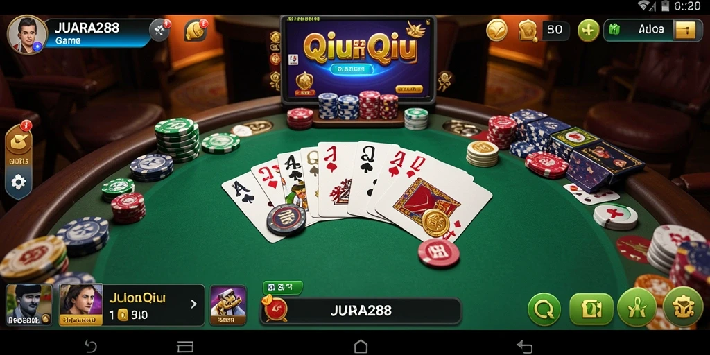 Gameplay seru dan menarik dari JUARA288 saat bermain QiuQiu.