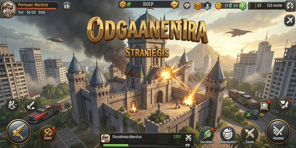 Gameplay menara pertahanan yang intens dan menarik di ODDIGO.