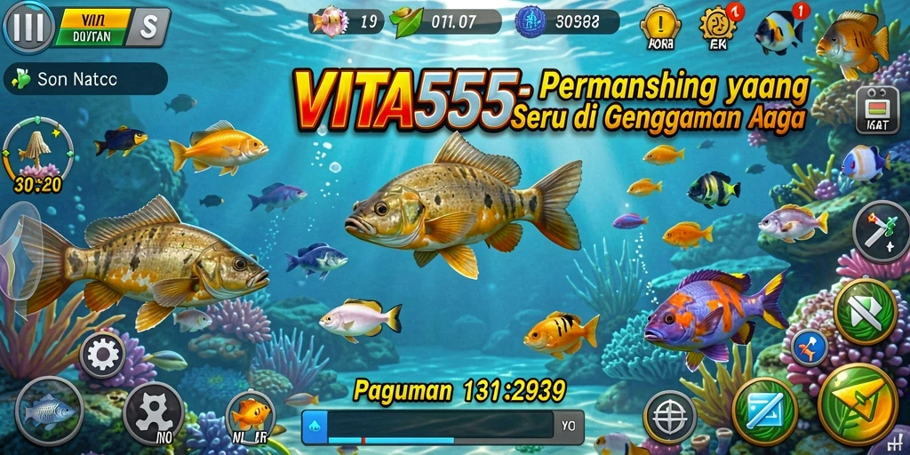 Tampilan gameplay VITA555 yang menarik dan memikat.